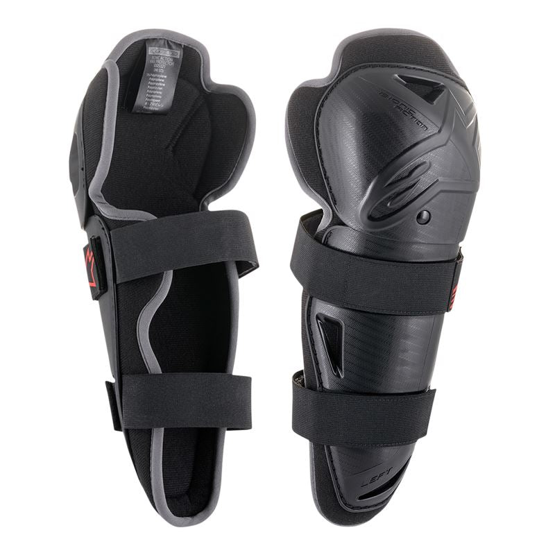 Alpinestars 2024 Youth Bionic Action Knee Protectors Black Red